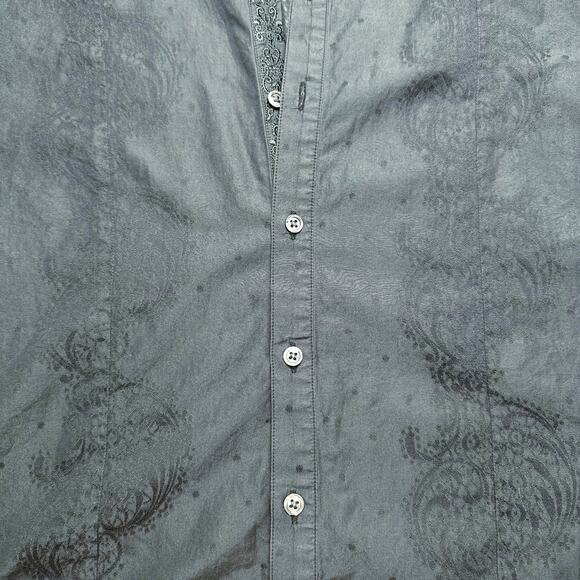 Robert Graham | Men | Black Paisley Contrast Textured Button Up Shirt | Size XL - Picture 9 of 12
